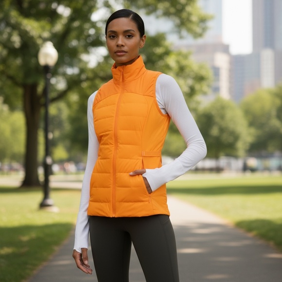 NWT Lululemon Down for It All Vest Clementine Size 6 🍊 - Picture 3 of 12